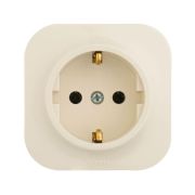 Розетка 1-м ОП Quteo 16А IP20 2P+E с заземл. без защ. шторок сл. кость Leg 782241