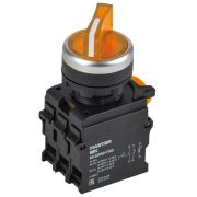Переключатель 2 полож. 1НО+1НЗ с подсветкой желт. MASTER IEK MI-SW60-11XD-3-14-2-K05