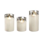 Свеча декоративная CL7-SET3-wh с пультом 2хAA для каждой свечи (не в компл.) бел. (уп.3шт) ФАZА 5018853