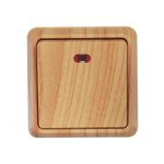 Выключатель 1-кл. ОП Октава 10А IP20 ВС20-1-1-ОС с индикацией сосна IEK EVO11-K03-10-DC