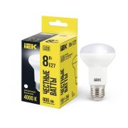 Лампа светодиодная Eco 8Вт R63 4000К нейтр. бел. E27 720лм 230-240В IEK LLE-R63-8-230-40-E27