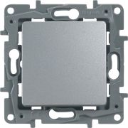 Переключатель 1-кл. СП Etika 10А IP20 250В 10AX авт. зажимы механизм алюм. Leg 672405