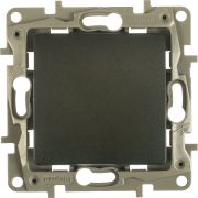 Переключатель 1-кл. СП Etika 10А IP20 250В 10AX авт. зажимы механизм антрацит Leg 672605