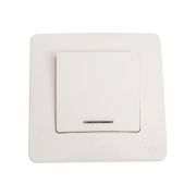 Переключатель проходной 1-кл. СП Blanca 10А IP20 (сх. 6) 250В с подсветкой бел. SE BLNVS010611