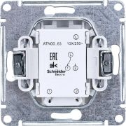 Переключатель проходной 1-кл. СП AtlasDesign 10А IP20 (сх. 6а) 10AX с подсветкой механизм бел. SE ATN000163