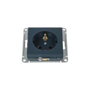 Розетка 1-м СП AtlasDesign 16А IP20 с заземл. защ. шторки механизм изумруд SE ATN000845