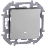 Переключатель 1-кл. Inspiria 10А IP20 250В 10AX с подсветкой / индикацией механизм алюм. Leg 673662