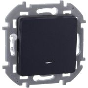 Переключатель 1-кл. Inspiria 10А IP20 250В 10AX с подсветкой / индикацией механизм антрацит Leg 673663