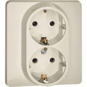 Розетка Inspiria 16А 250В 2х2P+E немецк. стандарт сл. кость Leg 673751