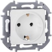 Розетка 1-м СП Inspiria 16А IP20 250В 2P+E немецк. стандарт механизм бел. Leg 673720