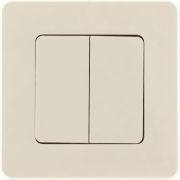 Выключатель 2-кл. Inspiria 10А IP20 250В 10AX механизм сл. кость Leg 673621