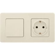 Выключатель 1-кл. Inspiria 10А IP20 250В 10AX механизм сл. кость Leg 673601