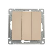 Выключатель 3-кл. AtlasDesign (сх. 1+1+1) 10AX механизм песочн. SE ATN001231