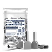 Наконечник штыревой втулочный изолированный двойн. НШВИ(2) 4.0-12 TOKOV ELECTRIC TKE-NSVI2-4.0-12-C06/50