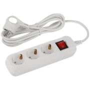 Удлинитель электрический UDL-10-330-ES Greenline 3 розетки с заземлением с выключателем 3м ПВС 3х0.75кв.мм Эра Б0065047