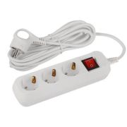 Удлинитель электрический UDL-10-350-ES Greenline 3 розетки с заземлением с выключателем 5м ПВС 3х0.75кв.мм Эра Б0065080