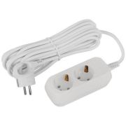 Удлинитель электрический UDL-16-250-E Greenline 2 розетки с заземлением 5м ПВС 3х1кв.мм Эра Б0065014