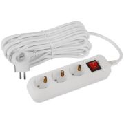 Удлинитель электрический UDL-16-3100-ES Greenline 3 розетки с заземлением с выключателем 10м ПВС 3х1кв.мм Эра Б0065040