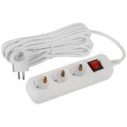 Удлинитель электрический UDL-16-370-ES Greenline 3 розетки с заземлением с выключателем 7м ПВС 3х1кв.мм Эра Б0065012