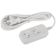 Удлинитель электрический UDL-10-230 Greenline 2 розетки без заземления 3м ПВС 2х0.75кв.мм Эра Б0065067
