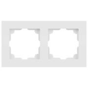 Рамка 2-м СП Accent 6-502-01М бел. матов. Intro Б0063751