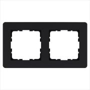 Рамка 2-м G-Flex черн. матов. soft touch Jasmart G1102PB