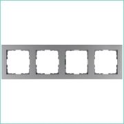 Рамка 4-м G-Classic алюм. Jasmart G1004S