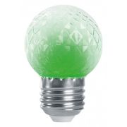 Лампа-строб 1W E27 G45 LB-377 шар зеленый 38209