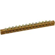 Шина нулевая 14/2 (14групп/крепеж по краям) 6*9мм ИЭК 57008, мин. остаток = 2.000